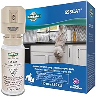PetSafe SSSCAT Spray Pet Deterrent, Motion Activated Pet Proofing Repellent for Cats and Dogs, Environmentally Friendly