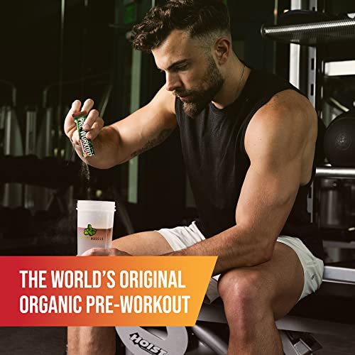 Organic Muscle Organic Pre Workout Powder For Men & Women - Single Serving Vegan Pre Workout Packets For Endurance, Strength, & Focus - Natural Pre Workout Powder Passionfruit Guava, 15 Packets… #TOP1