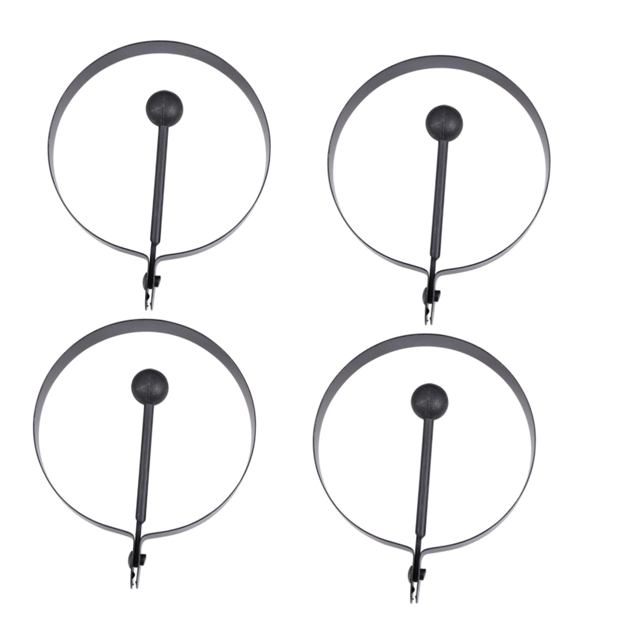 NAMOARLY Pancake Ring Mold 4pcs Stainless Steel Omelette Maker for Easy and Quick Breakfast