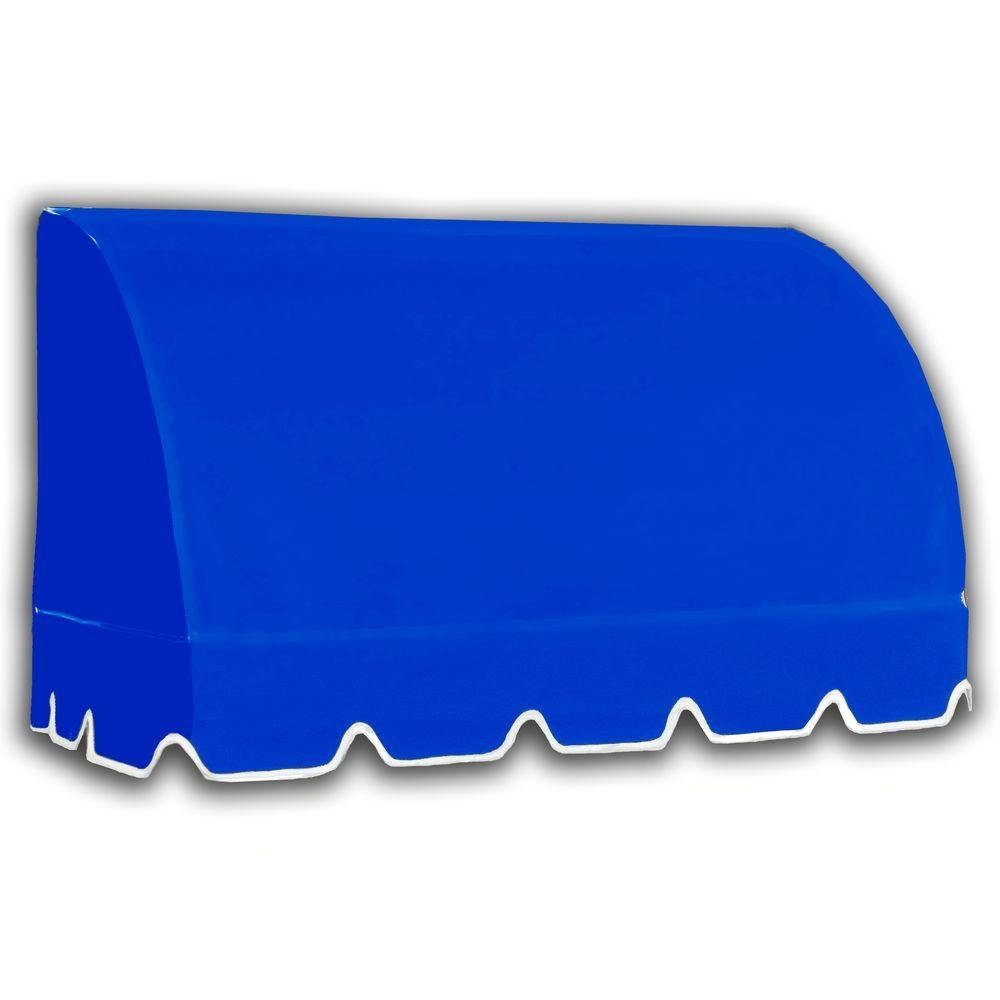 10.38 FT. Savannah Fixed Awning 124.5 in. W X 31 in. H X 24 in. D Acrylic Fabric in Bright Blue SV22-10BB by Awntech – Model 301171829