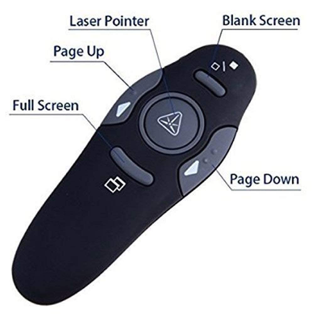 Booyah.UK 2.4GHz Wireless Presenter Remote Presentation USB Control PowerPoint PPT Clicker Presenter Flip Pen - Image 4