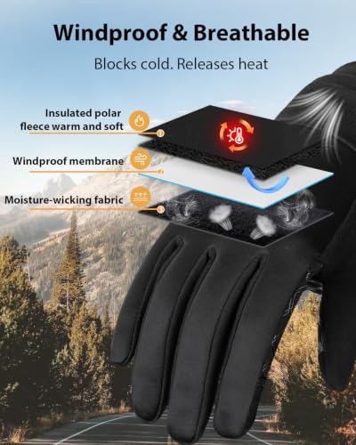 Prime Members: Pixel Panda Running Gloves w/ Smartwatch Window & Reflective Strips - image 3