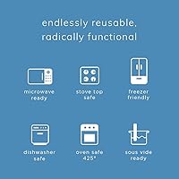 Vista 7 de Bolsa de almacenamiento reutilizable de silicona Stasher, bolsas para sándwiches, bolsa de congelador reutilizable, apta para microondas