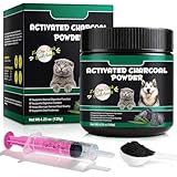 Aktivkohle-Pulver als Nahrungsergänzung für Hunde und Katzen - Kann zur Ausgewogenheit im Verdauungstrakt beitragen | Natürliches Pulver mit Aktivkohle, Nahrungsergänzung Hund und Katzen geeignet - 12