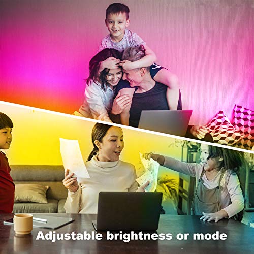 Dalattin 25Ft Led Lights 300Led Bright Led Lights For Bedroom With App Control Music Sync Color Changing Led Strip Lights thumb #4
