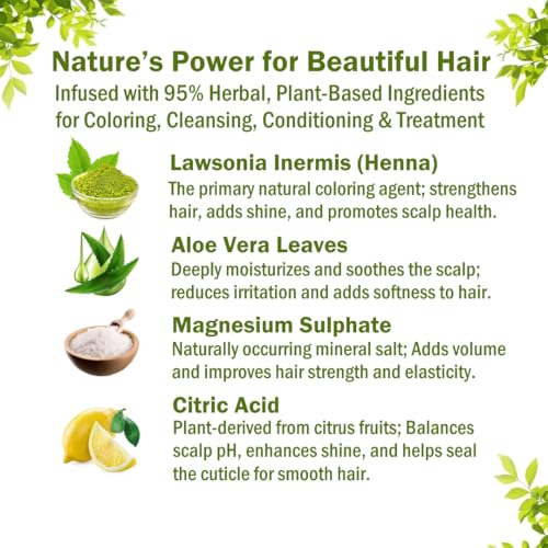 Color en polvo para cabello henna, negro natural miniatura 5