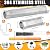 Gisafai 6 Pcs Pellet Smoker Tube 12 Inch 6 Inch Stainless Steel BBQ Wood Pellet Tube Smoker with Brush and 2 Hooks Pellet Smoker Box Pellet Grill Accessories for Grill or Smoker, Hot or Cold Smoking