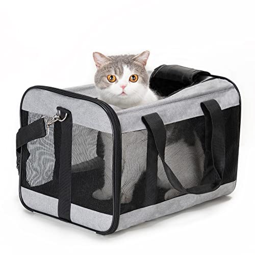 Conlun Cat Carrier Airline Approved, Soft-Sided Dog Carrier with Inner