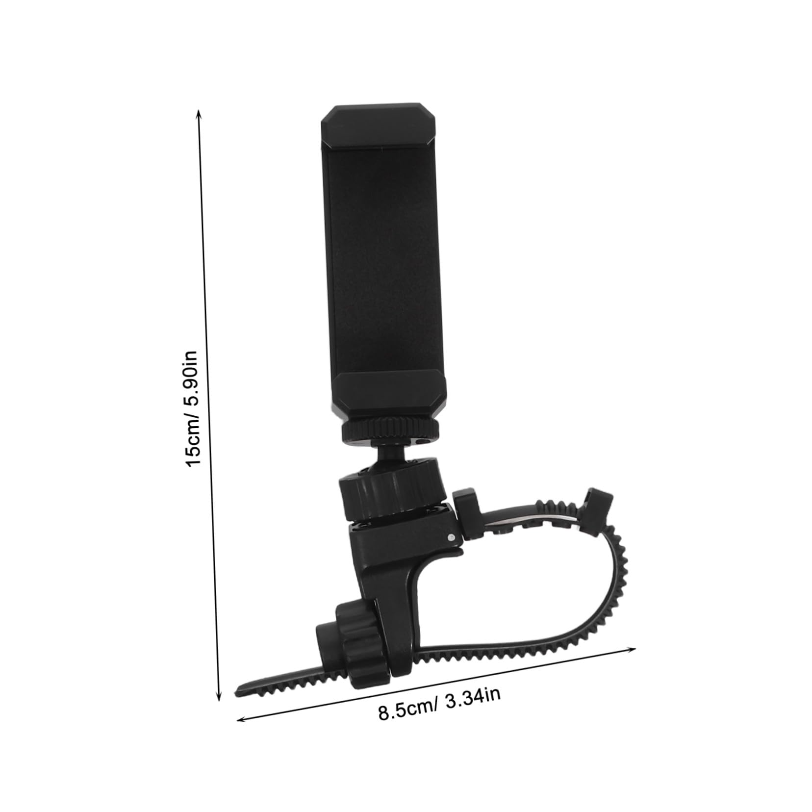 TOYANDONA Support en Métal pour Téléphone et Lyre Trompette Trombone Cor Français, Angles Réglables, Solution Sécurisée pour Répétitions et Concerts en Extérieur, Couleur Noire