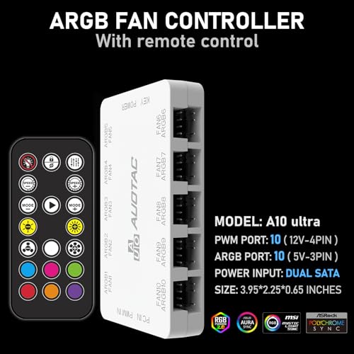 Hub de ventiladores de 10 puertos para solucionar la falta de conectores ARGB 7