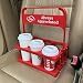 Foldable Plastic Beverage Carrier for Grubhub Ubereats Doordash Postmates Drivers