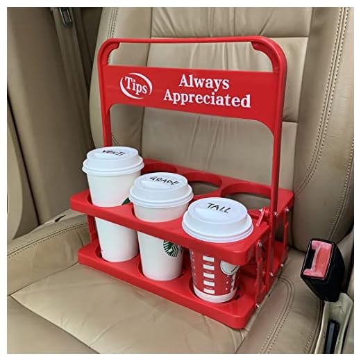 Foldable Plastic Beverage Carrier for Grubhub Ubereats Doordash Postmates Drivers