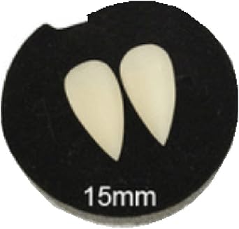 Luminous Vampire dentures Fangs Glow Realistic Deluxe Teeths , 15MM