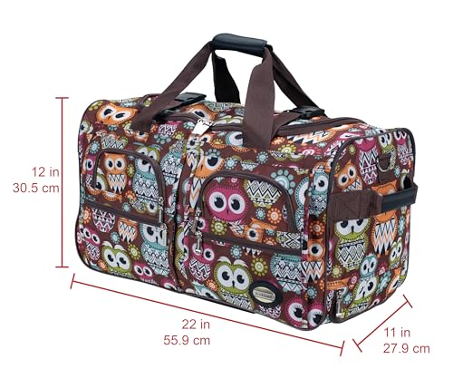 Image of Rockland Rolling Duffel Bag, Black, 22 inch