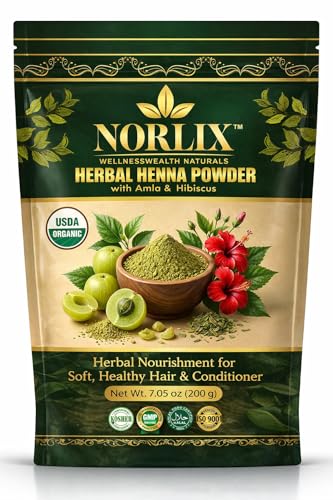 Polvo de Henna Herbal con Amla & Hibiscus 200 g miniatura 1