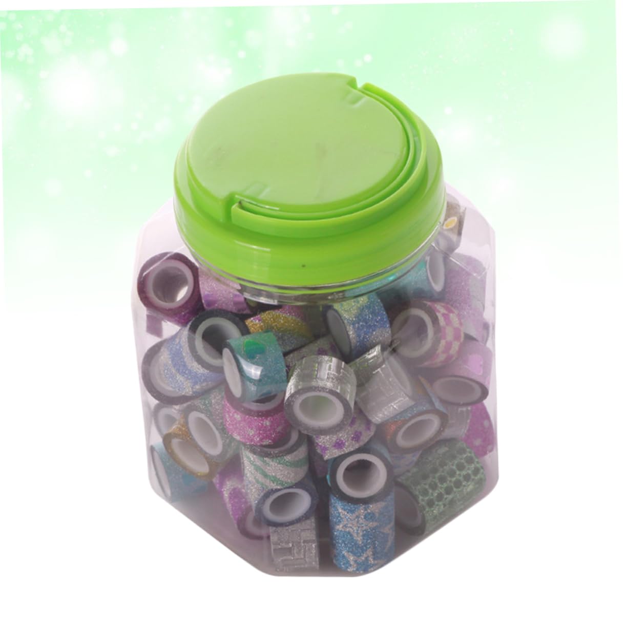 3 Set Di Adesivi Artigianali Per Scrapbooking Nastro Adesivo Decorativo Testurizzato Decorazioni in Carta Per Mascheratura Glitterata 90 Pezzi*3