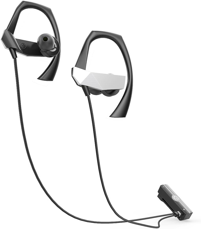 Sports Wireless Bluetooth Headphones with Mic-ANCREU In Ear Earbuds Noise Cancelling Earphones Head Set Hands-Free Calls 11 Hours Play Time for iPhone, Apple Watch, Android, Echo Dot 2018
