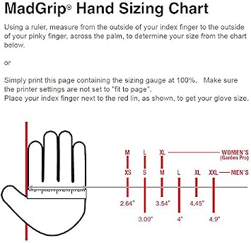 Mad Grip EIPBLKRL Ergo Impact Pu Palm Glove, Black, Large
