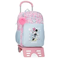 Joumma Disney Minnie Happy Zaino scuola con carrello blu 27 x 33 x 11 cm Poliestere 9,8 L