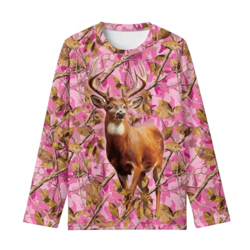 Image of Long Sleeve Shirts for Girls Casual Crewneck Tops Fall Winter Outfits for 3-16 Years Old