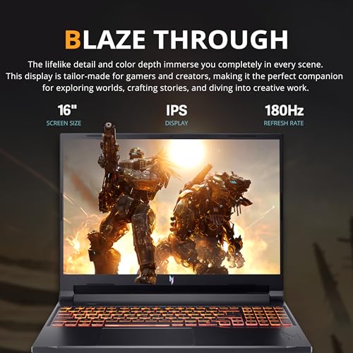 Image of acer Nitro V 16 AI Gaming Laptop, 16 inch WUXGA 180Hz Display, AMD Ryzen 5 240, GeForce RTX 5050 8GB GDDR6, 16GB DDR5, 512GB SSD, Backlit Keyboard, Copilot, Win 11 Pro, Black, 1TB Docking Station Set