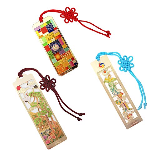 Korean Traditional Miniature Cool Bookmarks Souvenirs Gifts for Student Kids Adults Wife Friends -...