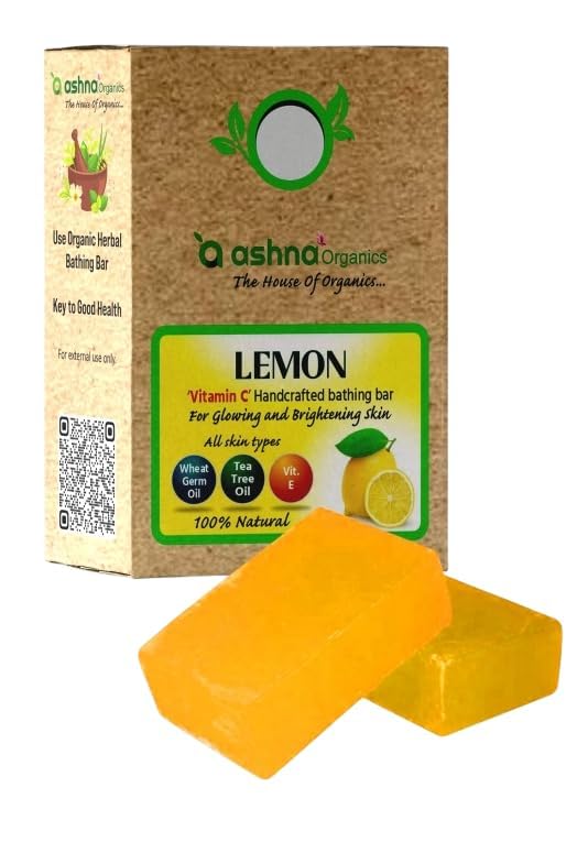 Handcrafted Bathing Bar – 100g | Natural Organic Soap | Chemical-Free | Moisturizing | For All Skin Types (100g, Lemon)-image-6