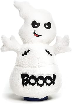 Cuddle Barn - Spook Jr. | Animated Singing Halloween Ghost Stuffed Animal Plush Plays and Spins to Song Ghostbusters, 10 inches