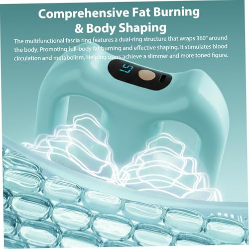 Image of Belly Fat Massager Belt | belly fat burner | bitrontix belly fat burner & body shaper Handheld Wearable Vibration Massage Ring with Adjustable Belt, Digital Display, USB Charging Cable and Storage Pouch (MULTICOLOR) (NEW BELLY)