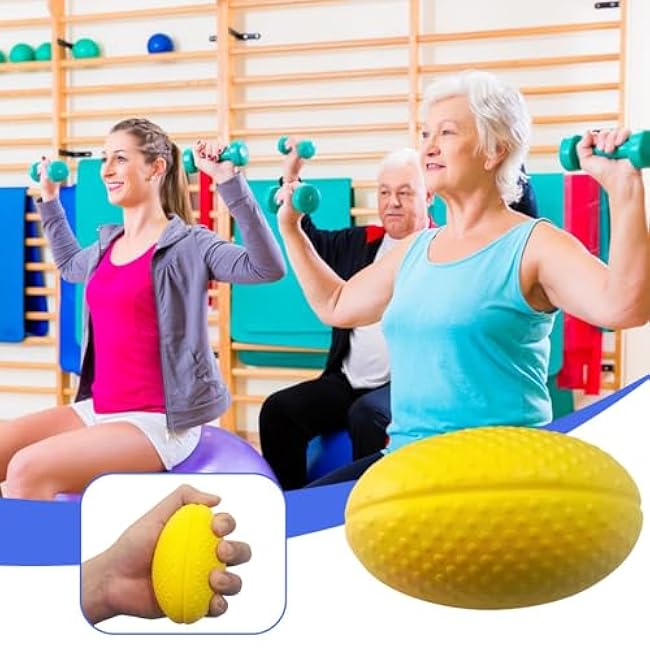 Hand Strength Squeeze Ball - Finger Strength Trainer & Grip Enhancer, High Elasticity Stress Relief Ball for Hand therapyy | Finger Resistant Exercise Squeezer Suitable For All Ages Women Men