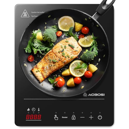 Aobosi Induktionskochfeld 1 Platte,Einzel Induktionskochplatte 2000W 20 Leistungsstufen und Temperaturstufen,Tragbares Induktionskochfeld,Booster-Funktion,10H-Timer,Sicherheitssperre,Schwarz Aobosi Induktionskochfeld 1 Platte,Einzel Induktionskochplatte 2000W 20 Leistungsstufen und Temperaturstufen,Tragbares Induktionskochfeld,Booster-Funktion,10H-Timer,Sicherheitssperre,Schwarz