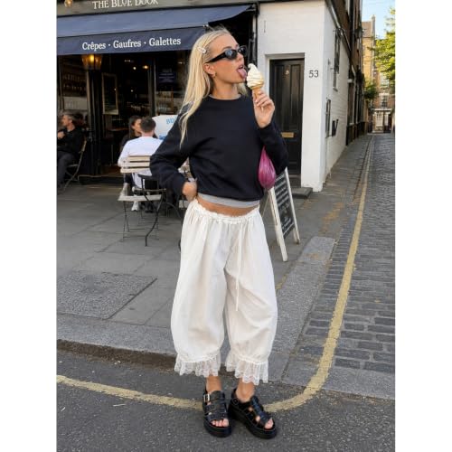 Image of Platform Sandals for Women Chunky Ankle Buckle Casual Open Toe Comfortable Flower Decoration Fisherman Sandals