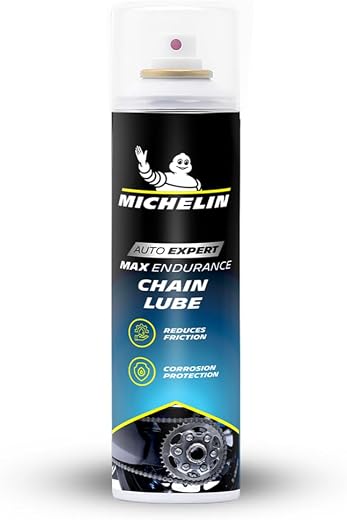 Michelin Bike Chain Lube Spray 400ml | Long-Lasting Weather Proof Chain Lube Reduces Friction &amp; Wear With Anti-Rust &amp; Corr...