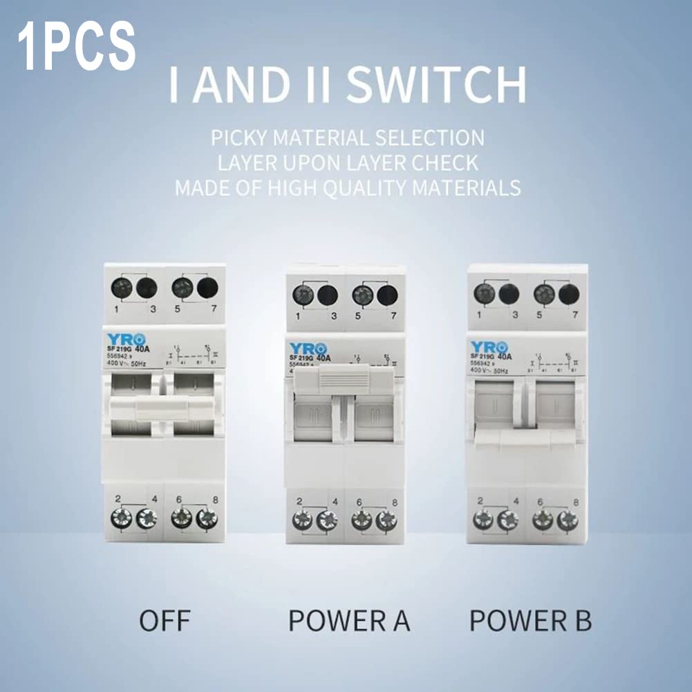 1 interruptor de transferencia manual de doble potencia 2P 40A MTS de doble potencia