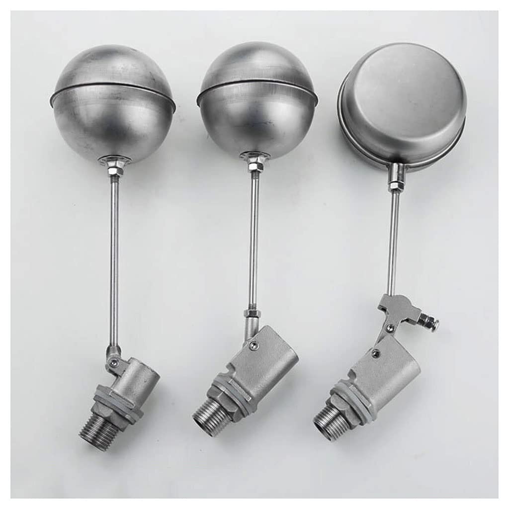 Valvola a sfera per serbatoio dell'acqua, Valvola a galleggiante da 1/2" | a a sfera for serbatoio dell'acqua in acciaio inossidabile DN15, 1 pz(D#)