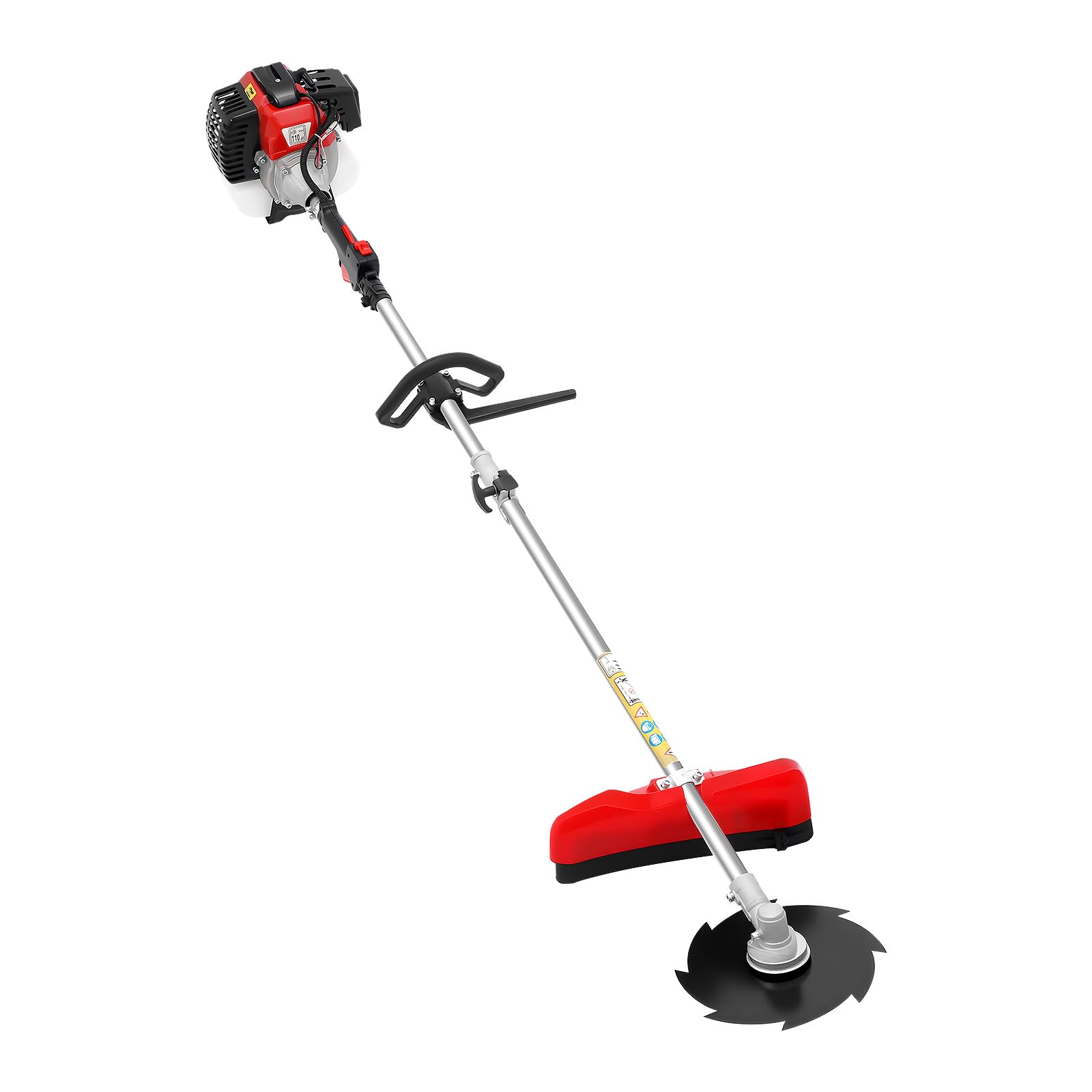 Podkaszarka benzynowa, 52 cm³, 2-suwowa kosa spalinowa z nożycami do żywopłotu 45 cm i sekatorem 30 cm, wielofunkcyjna podkaszarka do trawy z 7 różnymi głowicami tnącymi, do ogrodu, pielęgnacji