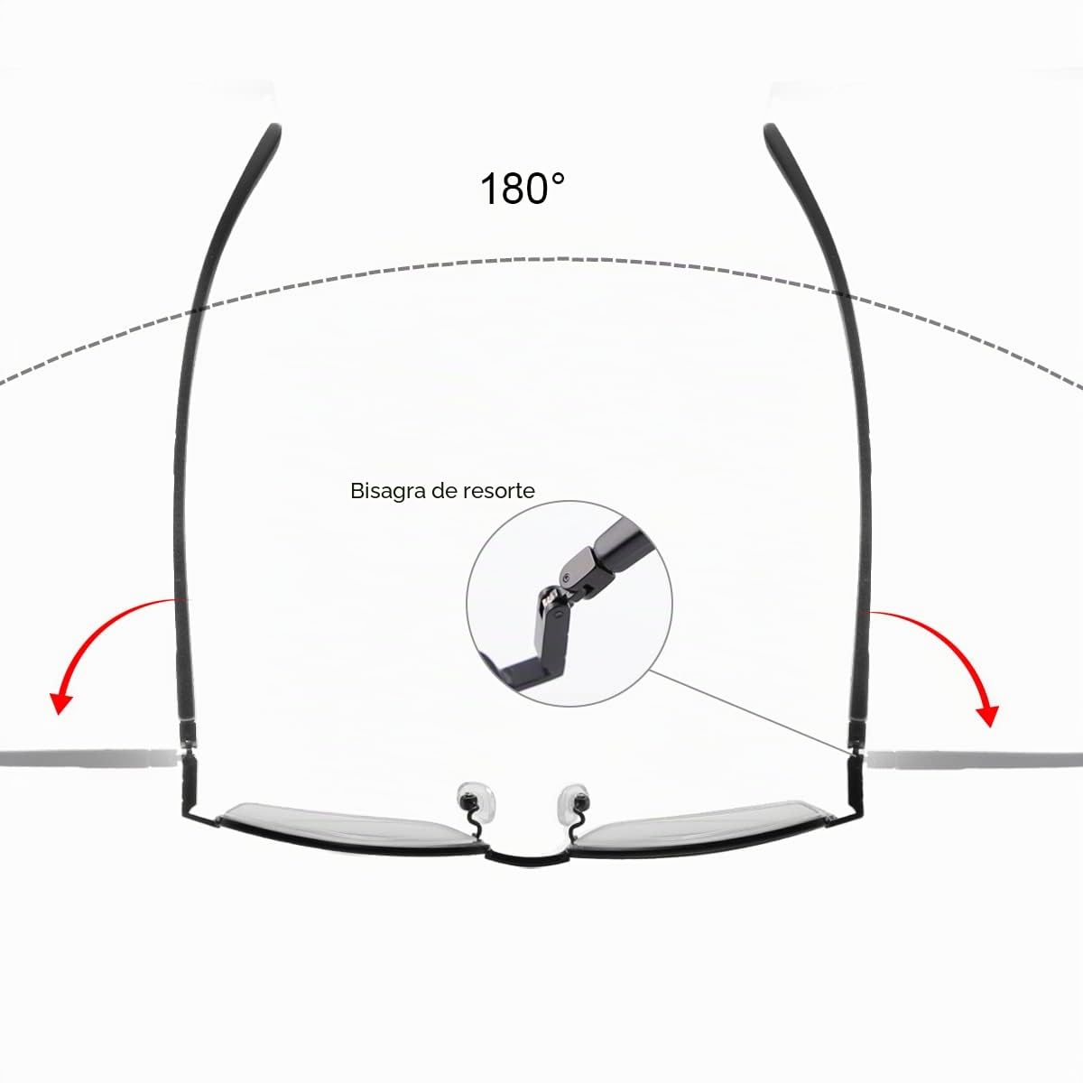 MIRYEA Fotocromáticas Multifocales Progresivas Gafas de Lectura Hombres Mujeres Bisagras Resorte Protección UV Gafas de Sol