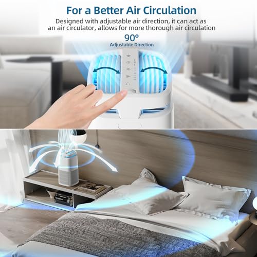 POMORON Air Purifiers for Home with Negative Ion and UV, MJ002H, White by POMORON - Used condition - Image 7