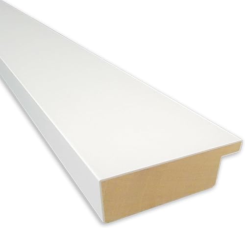 Miniatura 2 de Amanti Art Espejo de baño de madera, espejo de pared blanco básico para usar como espejo de tocador de baño sobre el fregadero (29.5 x 41.5