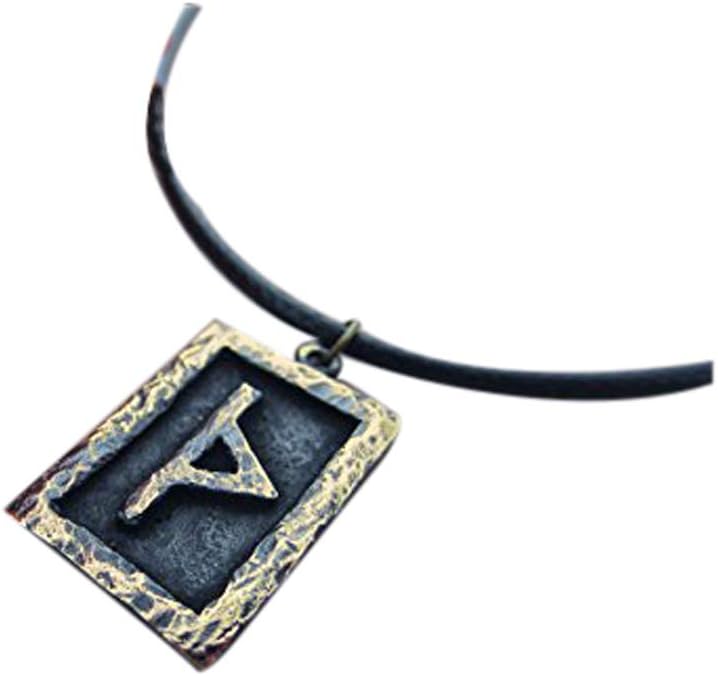 All 24 Viking Futhark Rune Pendants with Adjustable String Fehu Othala Dagaz Anzus Kenaz Ehwaz Berkano Isa Hagalaz Mannaz Wunjo Gebo Perthro Laguz Ingwaz Tiwaz Eihwaz Sowilo Charm