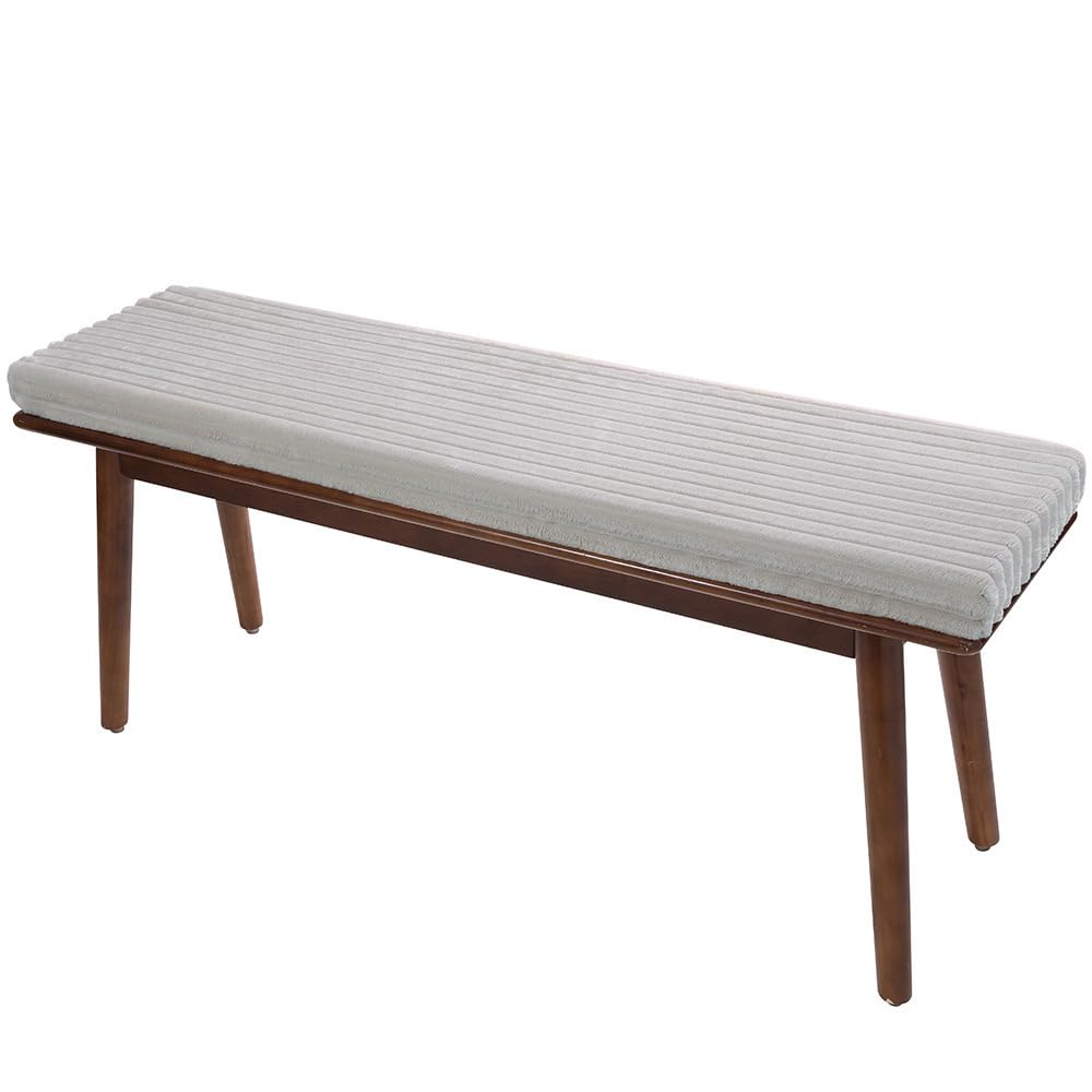 Sitzaufla - Cuscino antiscivolo per panca rimovibile, morbido, 200 x 45 x 5 cm, con cordoncino di ricambio, per tavolo da patio, banca, kissen, per esterni