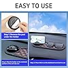 Universal Anti-Slip Car Dashboard Mat with 360° Rotating Phone Holder – Multi-Functional Organizer Pad for Phones, Sunglasses, Keys, and Daily Essentials (Brown Black) #4