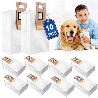 10Pcs US Version Dust Bag for Xiaomi Roborock S7 T7S T7plus T7Splus Robot Vacuum Cleaner Replacement