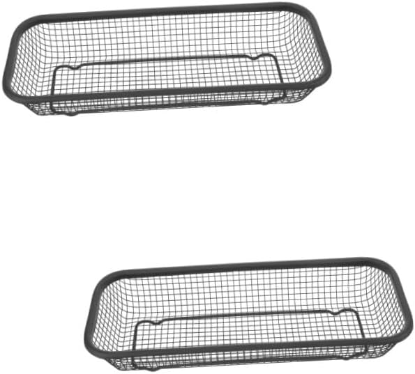 Amosfun 2pcs Dishwasher Cutlery Basket and Utensil Holder Compact Design for Efficient Drying Sturdy Fork and Spoon Rack for Kitchen Countertop Small