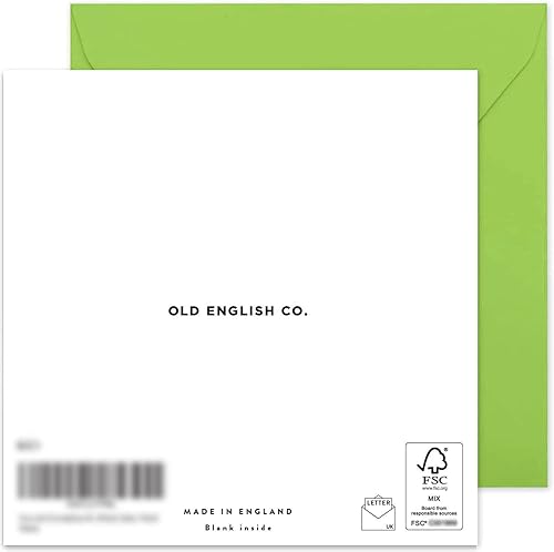 Miniatura 2 de Old English Co. - Tarjeta de felicitación de cumpleaños tardía de perezoso – Divertida y bonita tarjeta de felicitación retardada para él y ella |