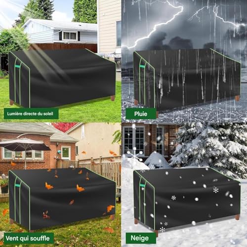Housse de banc extérieur imperméable avec ventilation pour jardin - 5