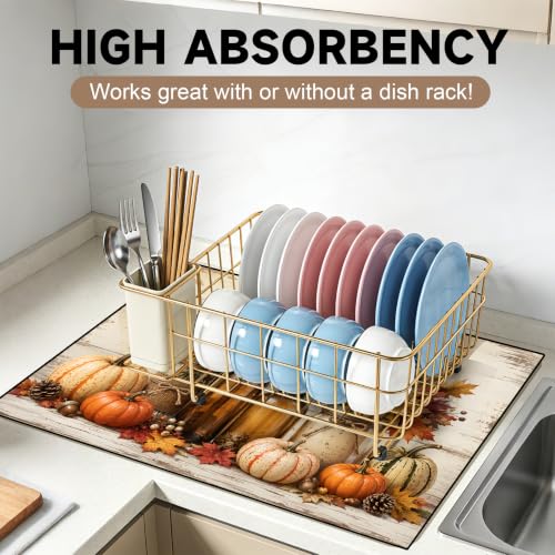 Image of Stove Guard Mat for Electric Stoves -Heat-Resistant Protector, Non-Slip Kitchen Counter Mat Stylish Kitchen Decor (Autumn)