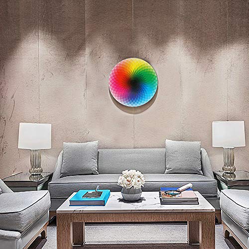 TINYOUTH 1000 Teile Rund Puzzle für Erwachsene, Regenbogen, 67.5cm/26.57in 2mm Karton - Familienpuzzle Verringerter Druck Schwieriges… – Ansicht 6