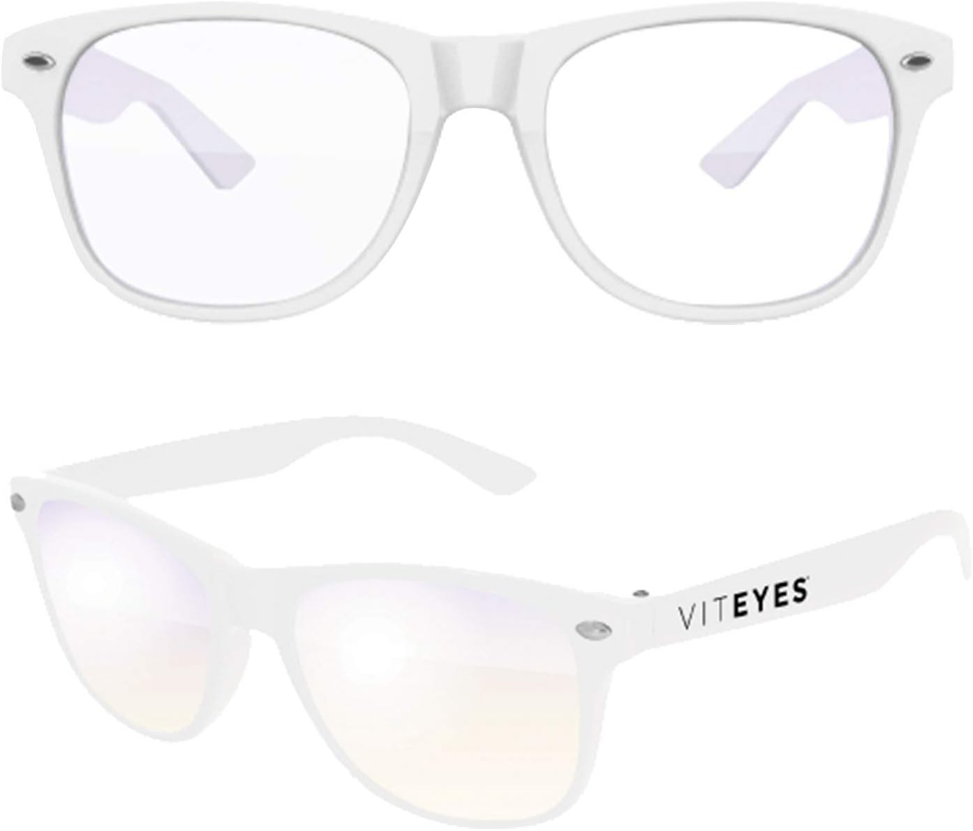 Blue Light Glasses, Blue Light Blocking Glasses for Adults & Kids (White, Ages 3-8)