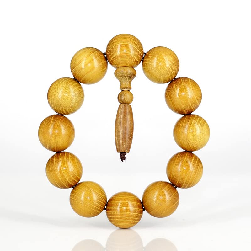 Amazon.com: 海南黄金木天珠款手串黄金檀佛珠念珠108颗手链男女款饰品